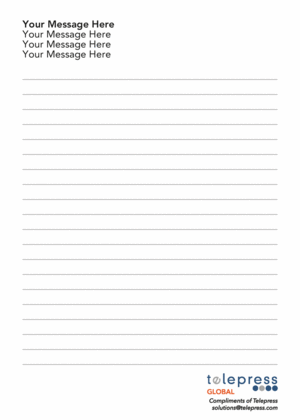 Image of 5x7 Personalized Notepad - Lines Optional